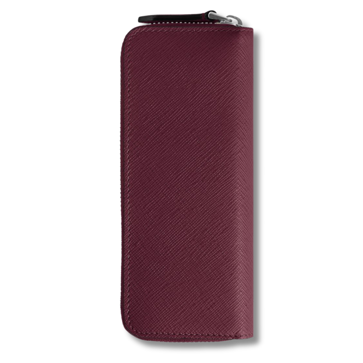 2-Pen Pouch with zip in Sartorial Leather