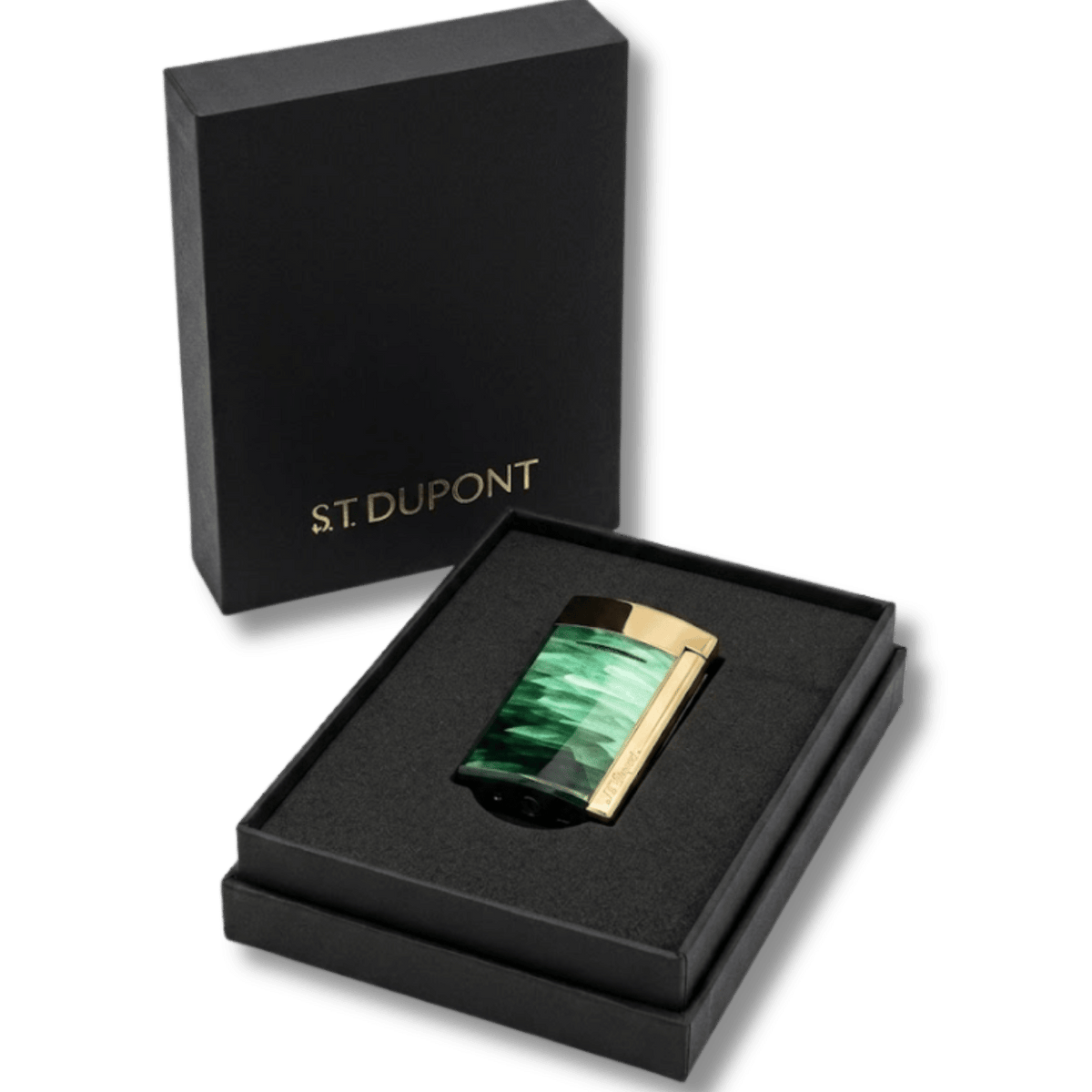 Minijet Lacquered lighter Géode green