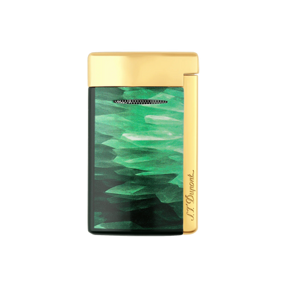 Minijet Lacquered lighter Géode green