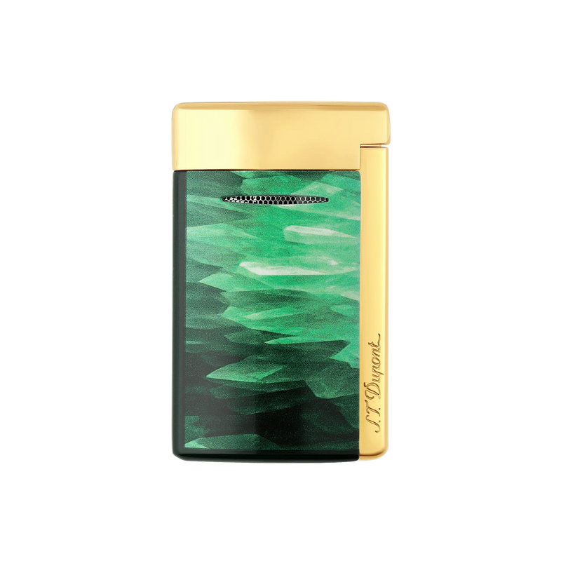 Minijet Lacquered lighter Géode green