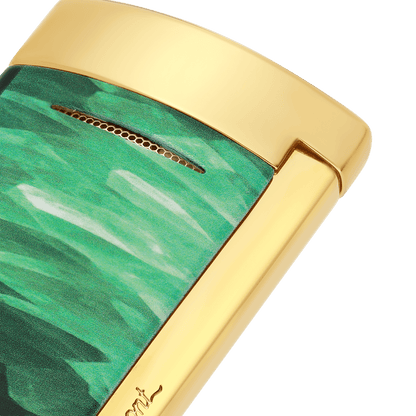 Minijet Lacquered lighter Géode green