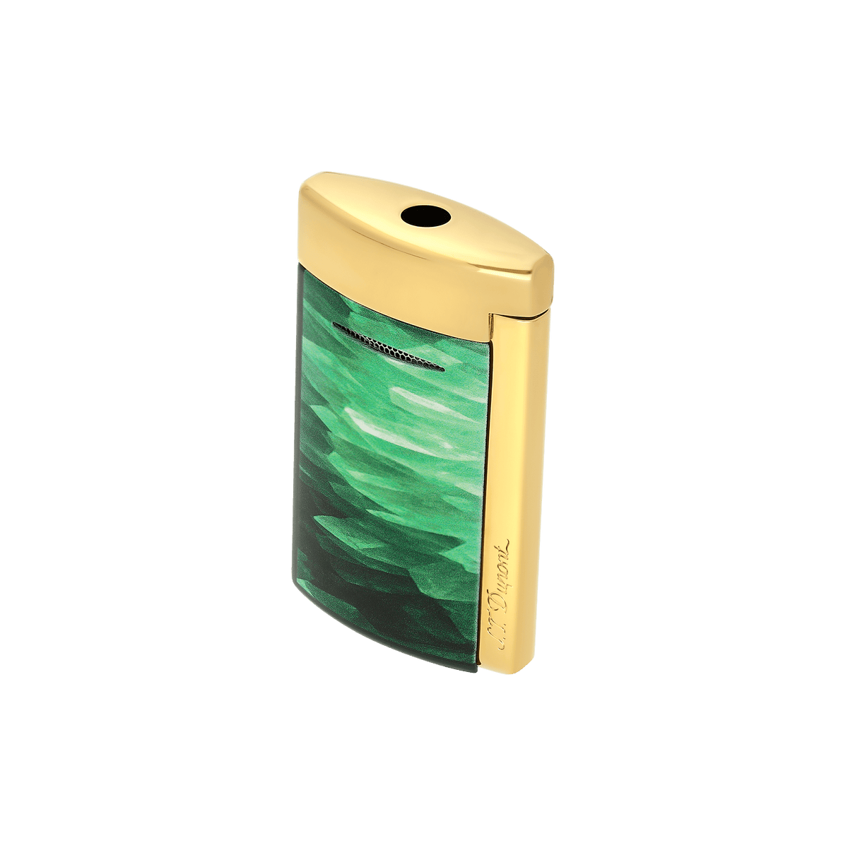 Minijet Lacquered lighter Géode green