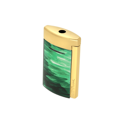 Minijet Lacquered lighter Géode green