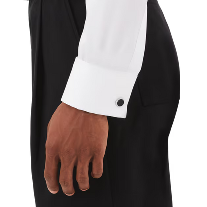 Star Cufflinks with Steel Inlay
