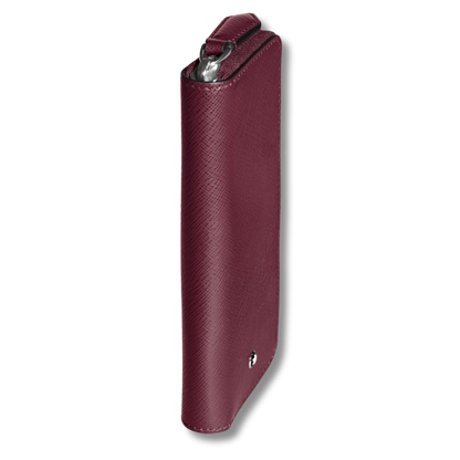 2-Pen Pouch with zip in Sartorial Leather