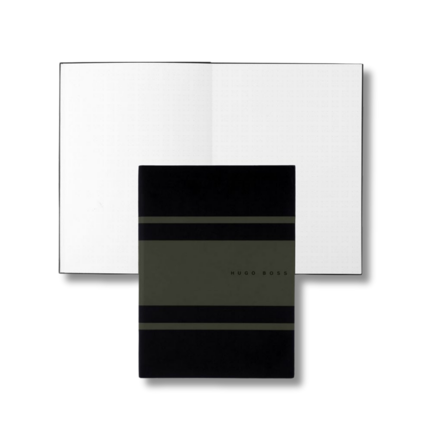 Stripe Journal Olive Black