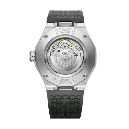 שעון Baume & Mercier Riviera אוטומטי עם מנגנון גלוי