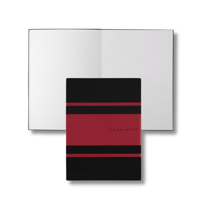 Stripe Journal Red Black