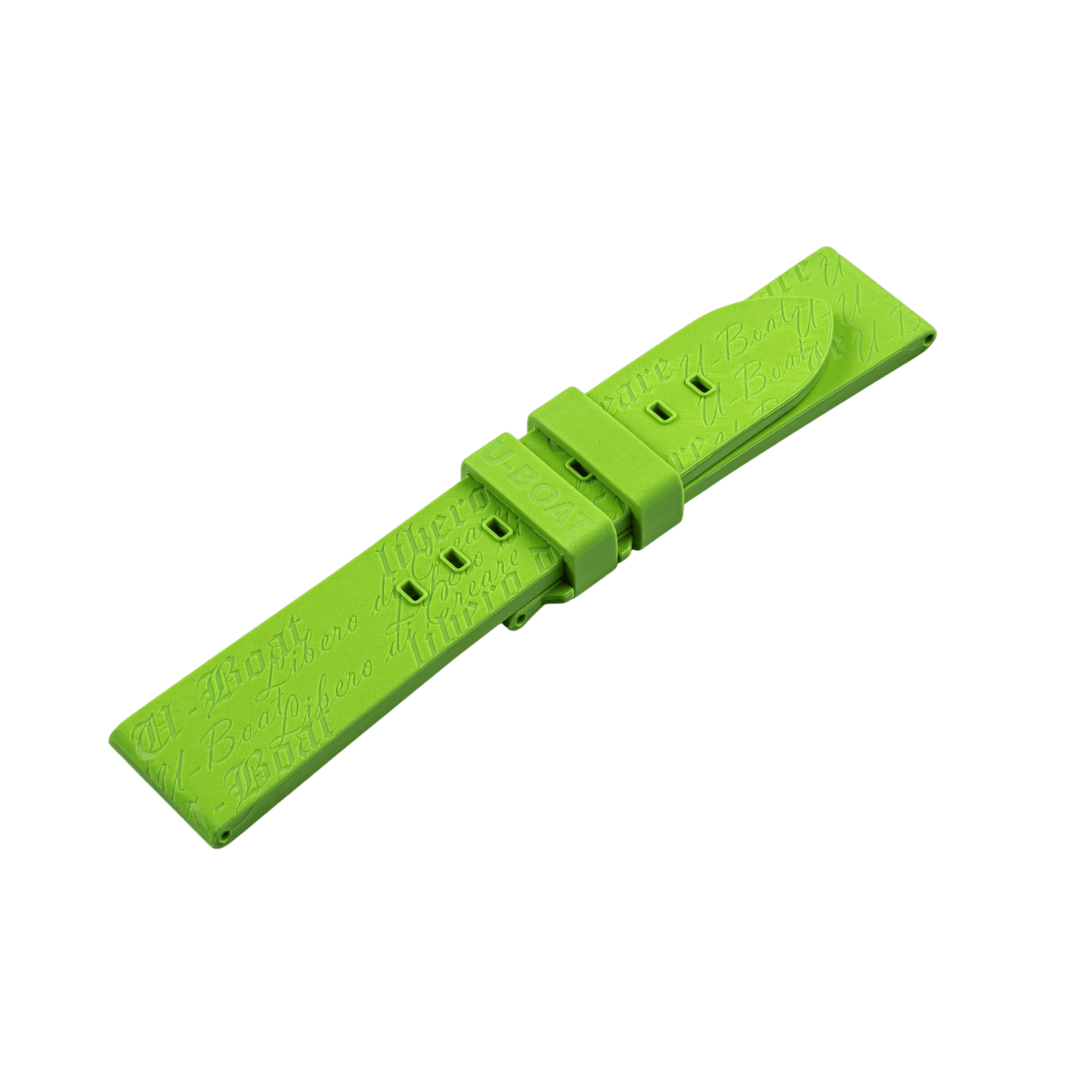 U-BOAT STRAP LIBERO DI CREARE 22/20 ACIDGREEN VELVET
