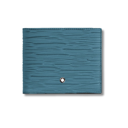 ארנק מונבלאן 4810 כחול 8 כרטיסים – Montblanc 4810 Wallet 8cc Blue | Signature Studio