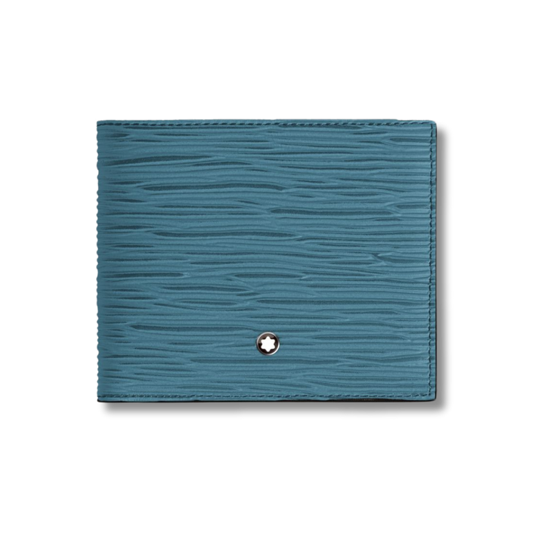 4810 Wallet 8cc Blue textured