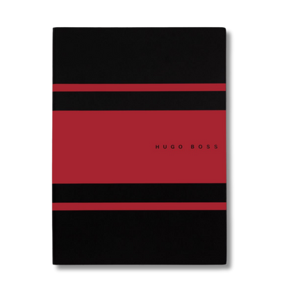 Stripe Journal Red Black