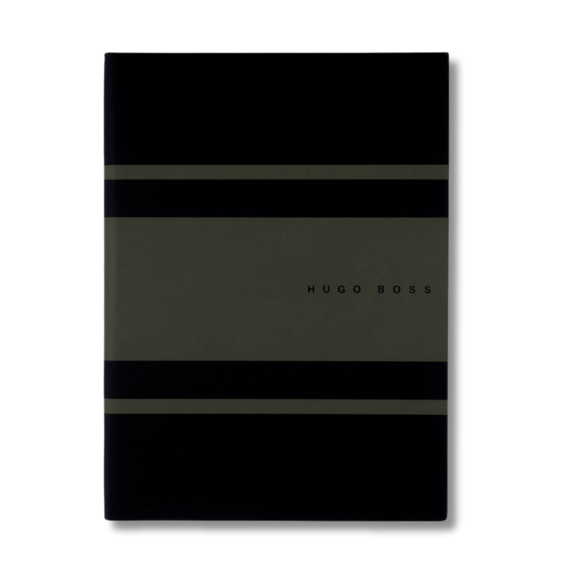 Stripe Journal Olive Black