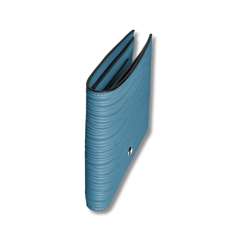 4810 Wallet 8cc Blue textured