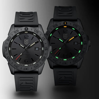 מבט קדמי על שעון לומינוקס Pacific Diver Blackout שחור מלא – Luminox Pacific Diver Blackout | Signature Studio