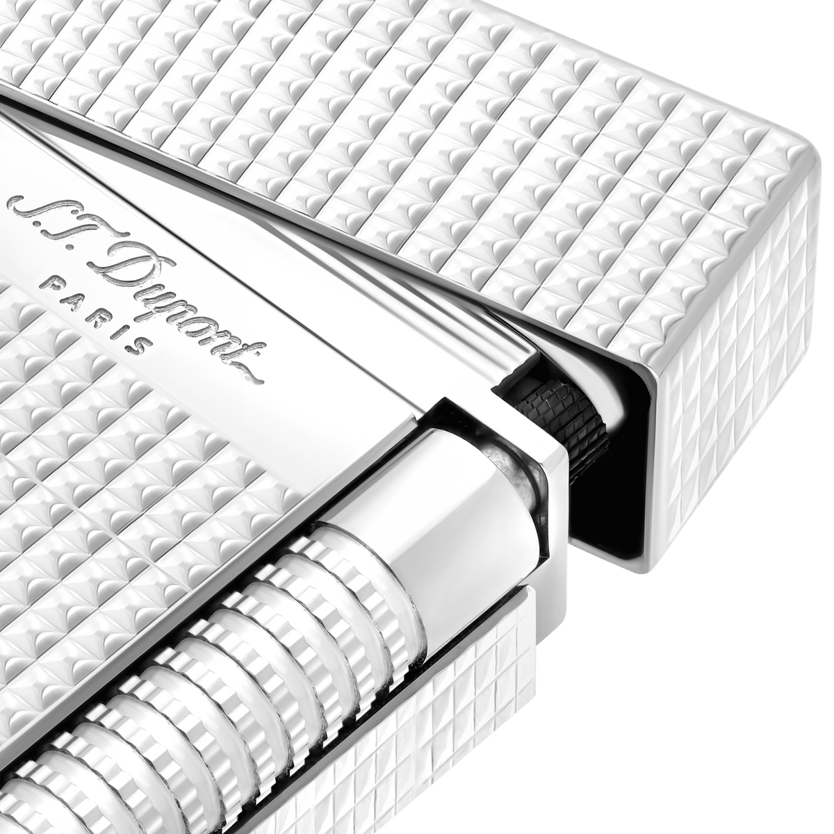 Le Grand Dupont Diamond head Lighter silver