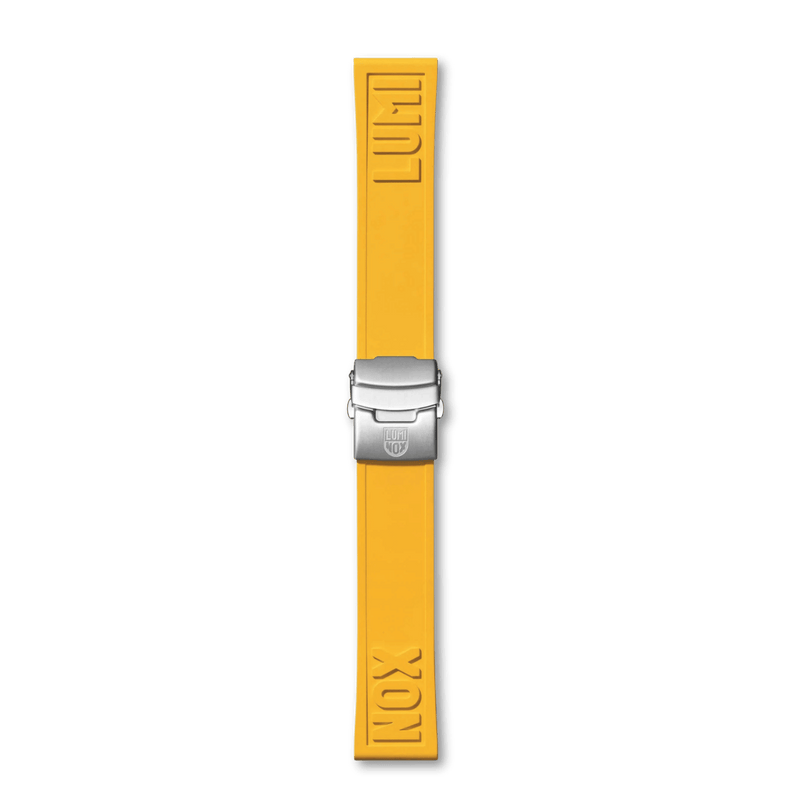 רצועת גומי צהובה 24 מ"מ לשעון לומינוקס – Luminox Cut-to-Fit Rubber Strap 24mm Yellow | Signature Studio
