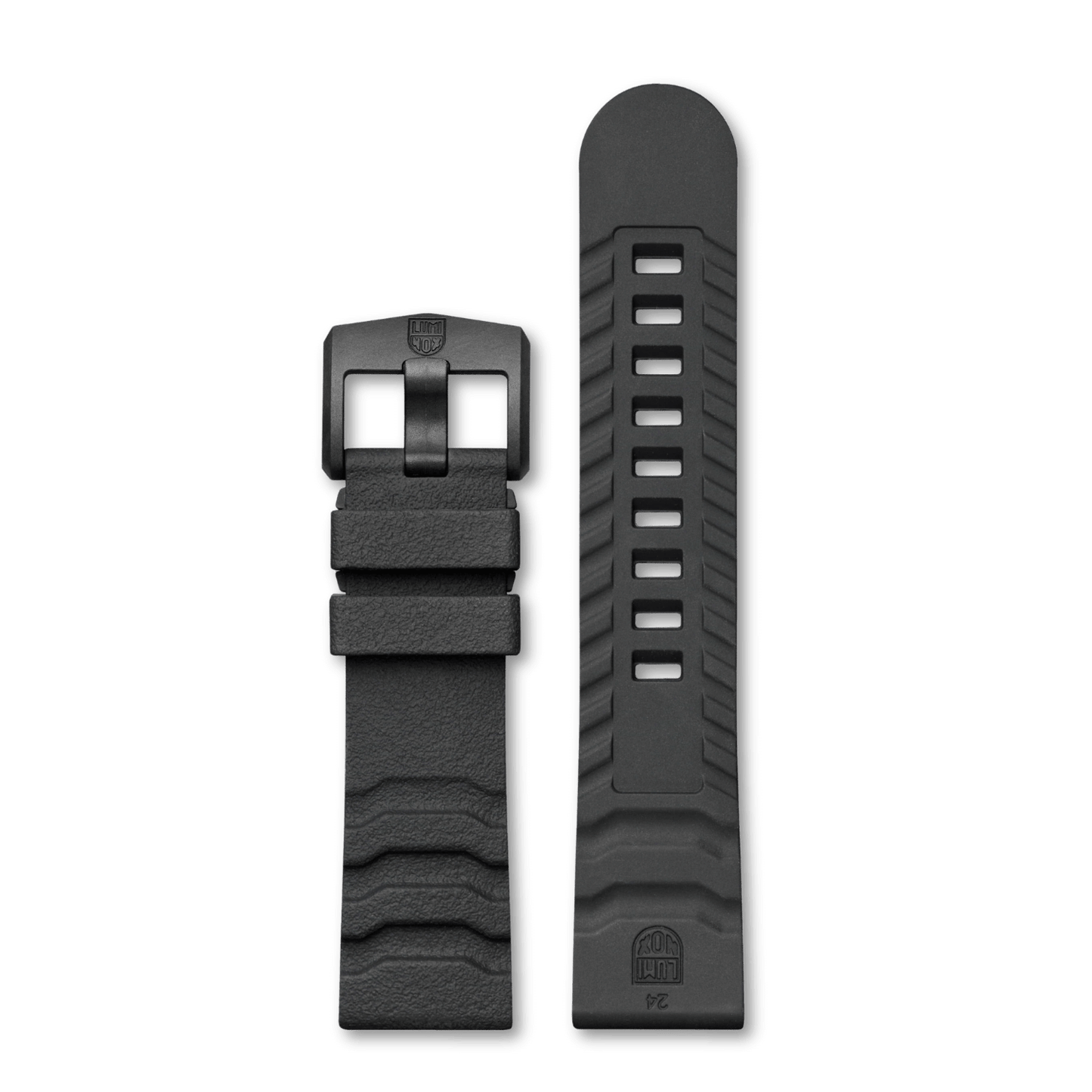 Rubber Band CARBONOX Buckle, 24 mm Dark Grey