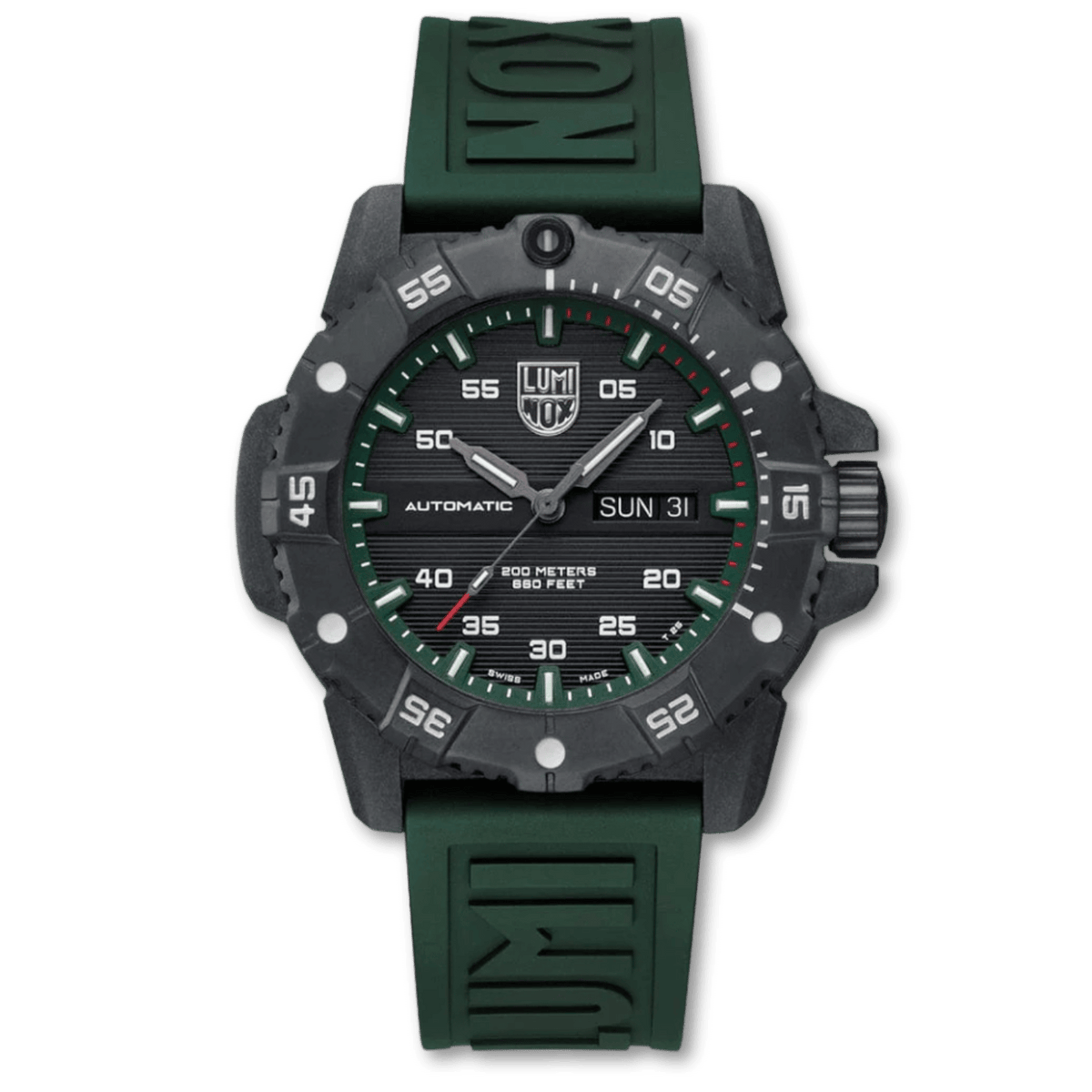 שעון לומינוקס Master Carbon SEAL Automatic ירוק – Luminox Master Carbon SEAL Automatic Green | Signature Studio