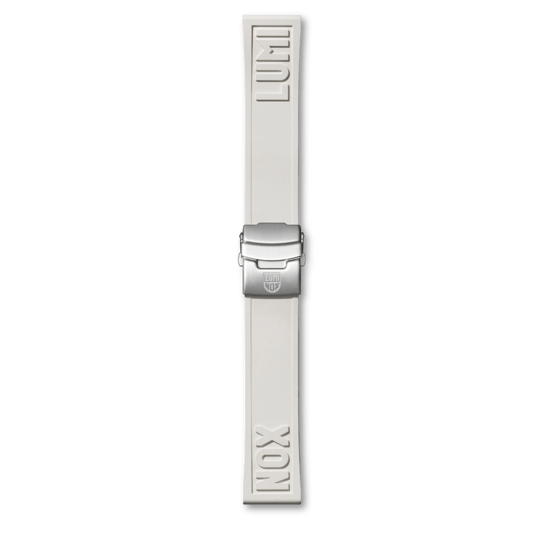 Cut-to-Fit Rubber Strap 24 mm, White