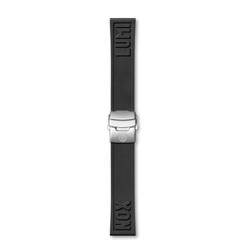 רצועת גומי שחורה 24 מ"מ לשעון לומינוקס – Luminox Cut-to-Fit Rubber Strap 24mm Black | Signature Studio