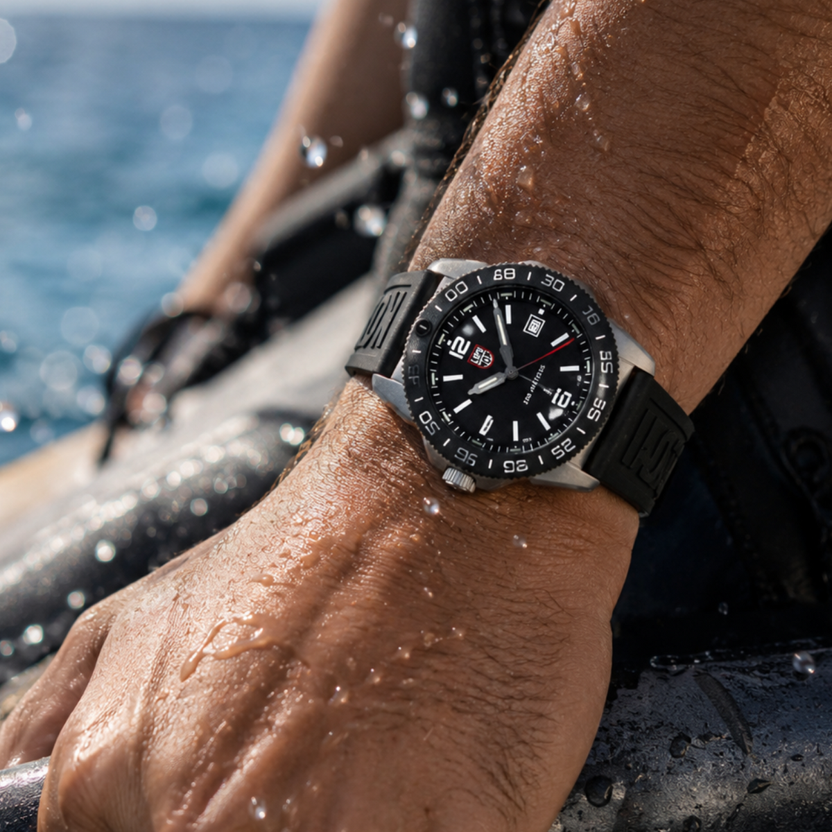 Luminox Pacific Diver Rubber Black