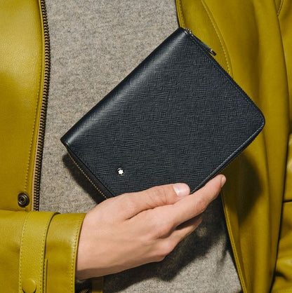 5-Pen Pouch with zip in Sartorial Leather