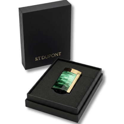 Minijet Lacquered lighter Géode green