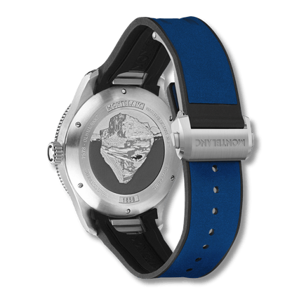 Montblanc Iced Sea Automatic Date Blue Rubber