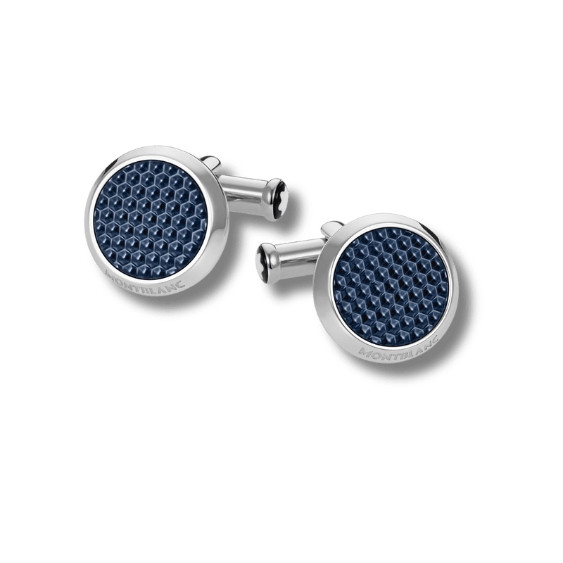 Montblanc Meisterstück cufflinks hexagon patterned lacquer