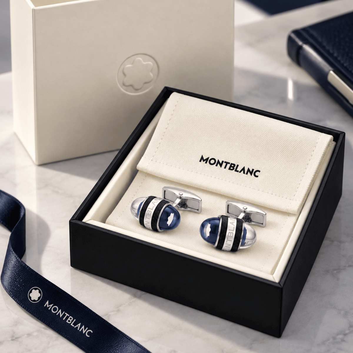 Montblanc StarWalker Cufflinks Steel and Lacquer