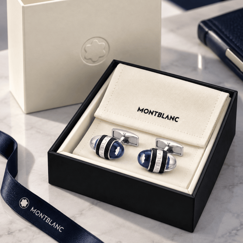 Montblanc StarWalker Cufflinks Steel and Lacquer