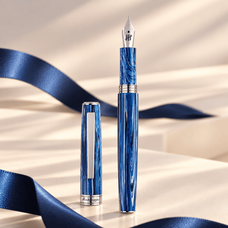 Montegrappa FP M Armonia Adriatic Blue Sea Steel