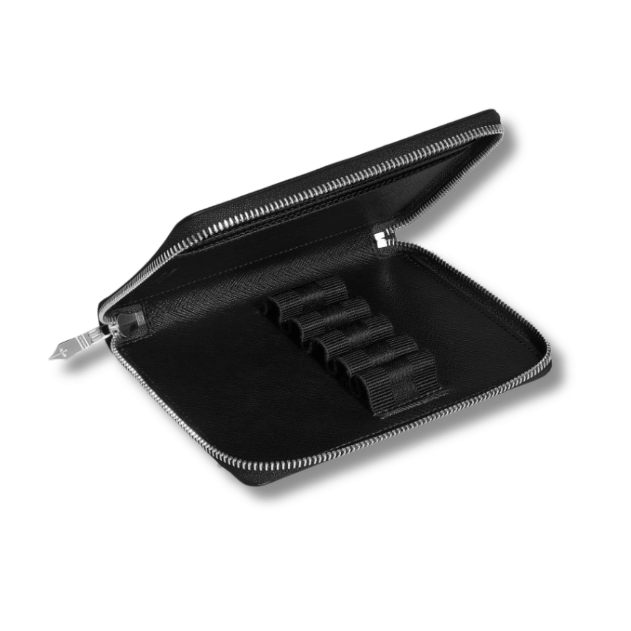 5-Pen Pouch with zip in Sartorial Leather
