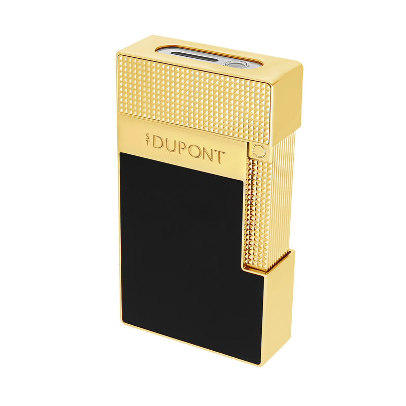 Dupont Table Lighter Mixed Lacquered lighter gold