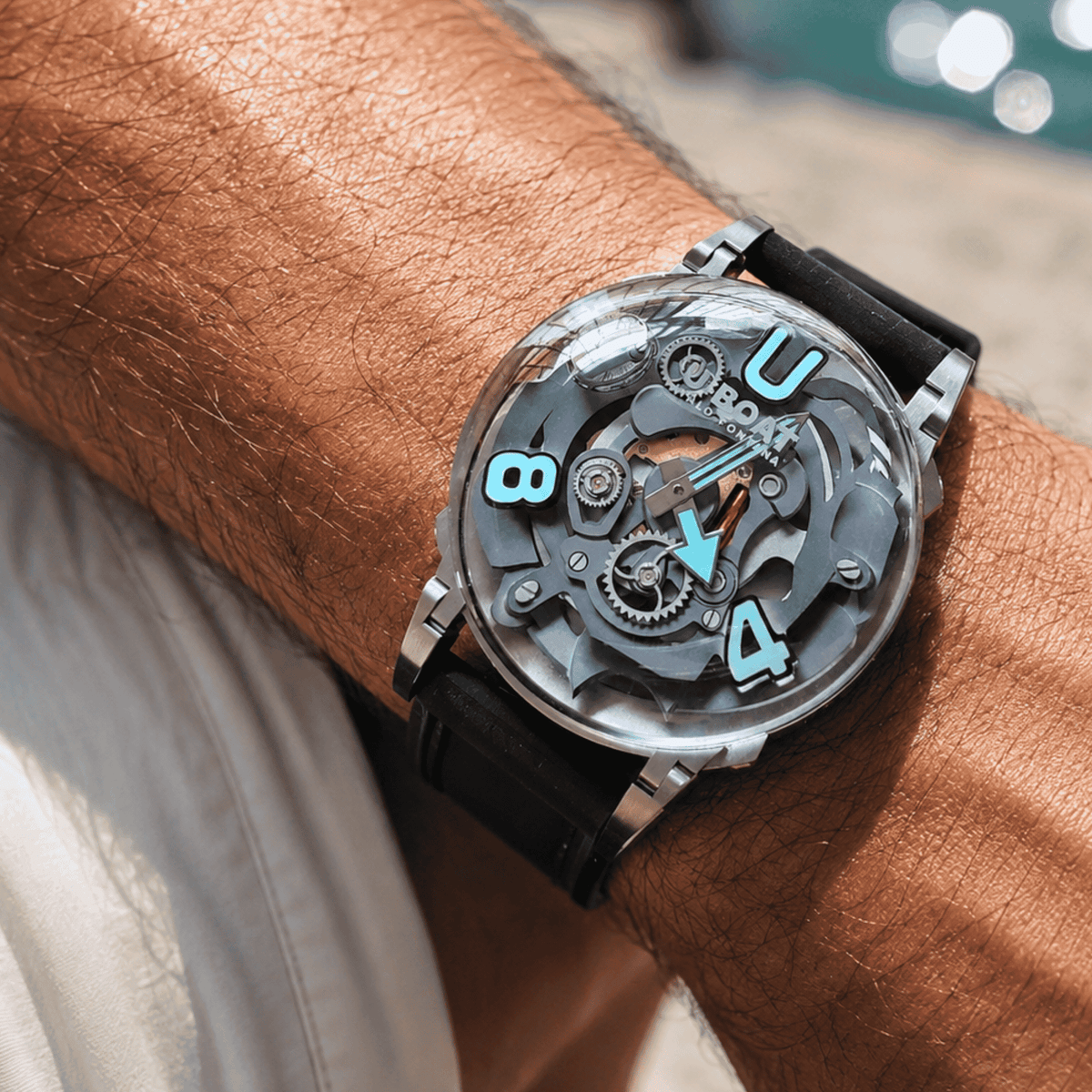 U-65 44mm Stainless Steel L.Blue