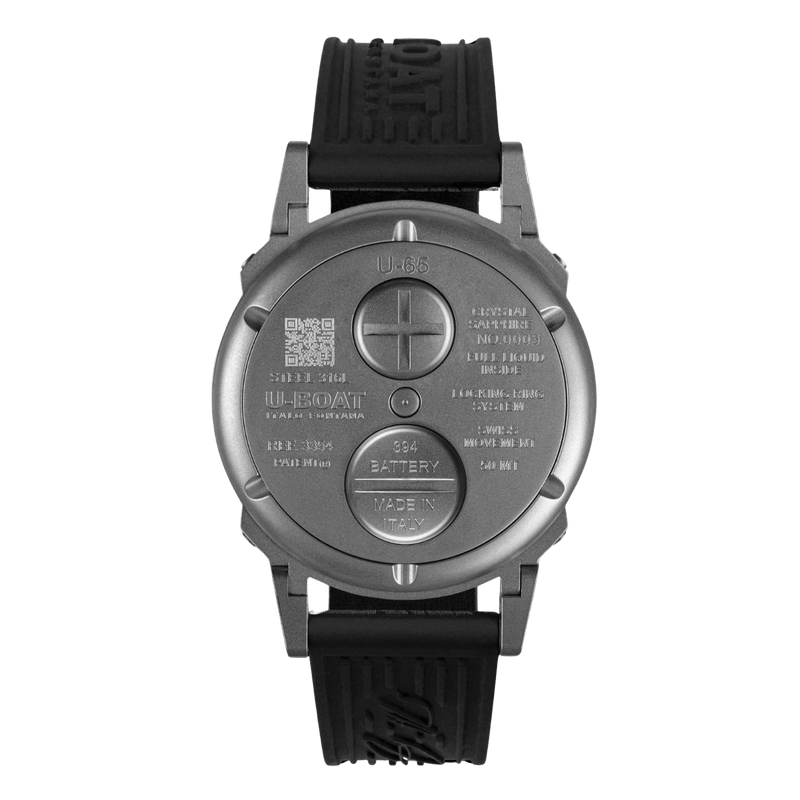 U-65 44mm Stainless Steel White