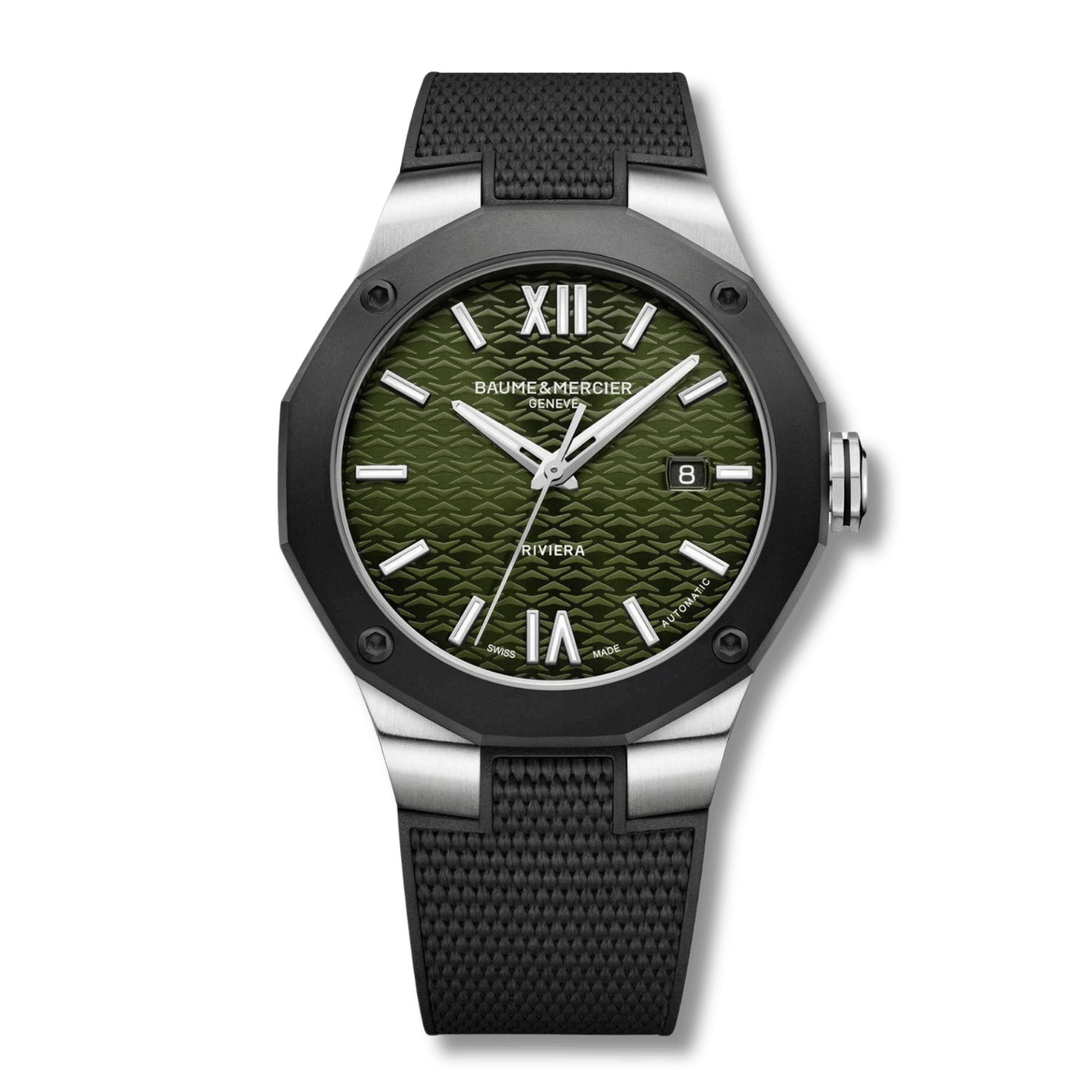 שעון Baume & Mercier Riviera אוטומטי עם מנגנון גלוי