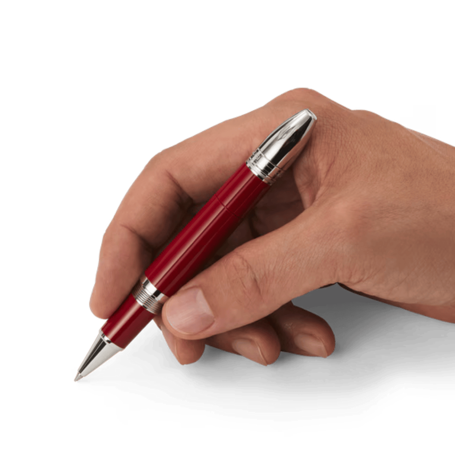 עט רולר מונבלאן אנצו פרארי על רקע יוקרתי – Montblanc Great Characters Enzo Ferrari Special Edition Rollerball | Signature Studio