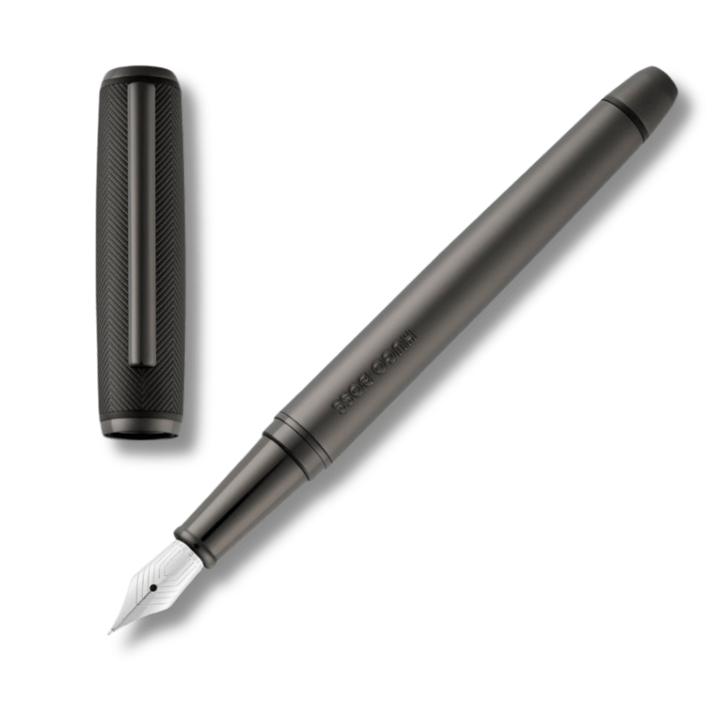 BOSS Pace Black & Gun Fountain Pen