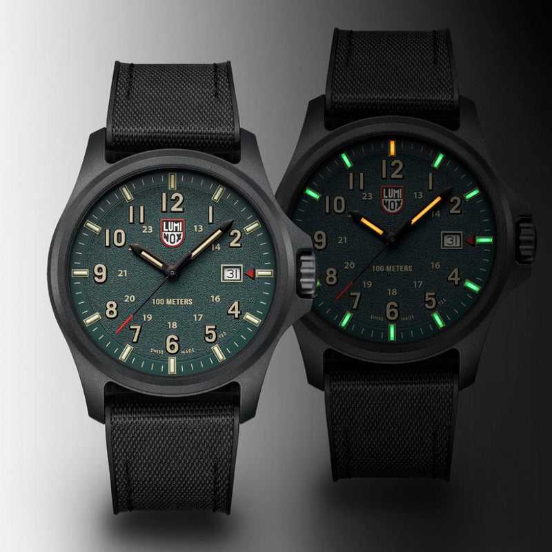 מבט קדמי על שעון לומינוקס Atacama Field 43mm ירוק – Luminox Atacama Field Green 43mm | Signature Studio