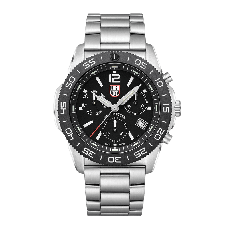 שעון לומינוקס Pacific Diver Chronograph שחור – Luminox Pacific Diver Chronograph Black | Signature Studio