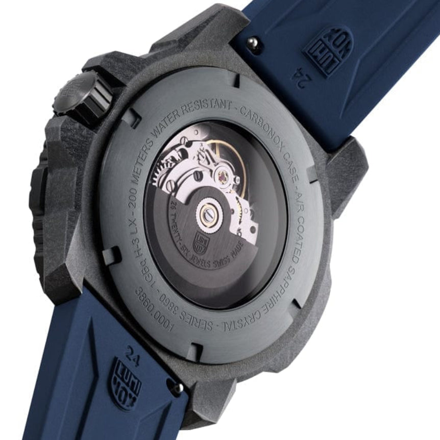 שעון לומינוקס Master Carbon SEAL Automatic כחול על רצועה – Luminox Master Carbon SEAL Automatic Blue | Signature Studio