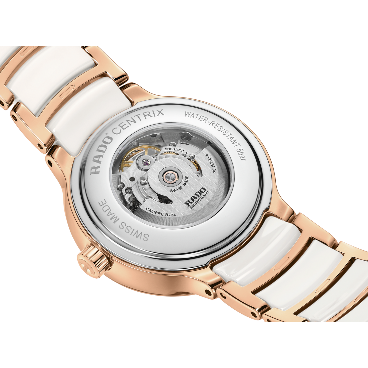 RADO Centrix Automatic Diamonds Open Heart white rose