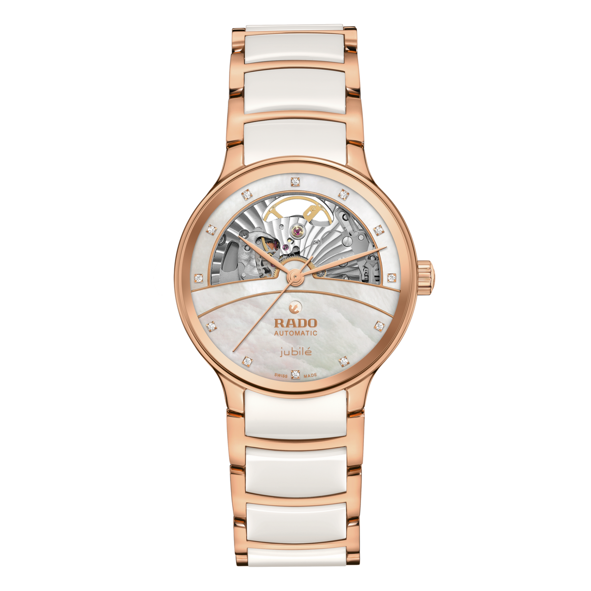 RADO Centrix Automatic Diamonds Open Heart white rose