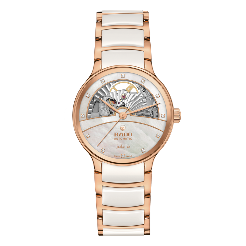 RADO Centrix Automatic Diamonds Open Heart white rose