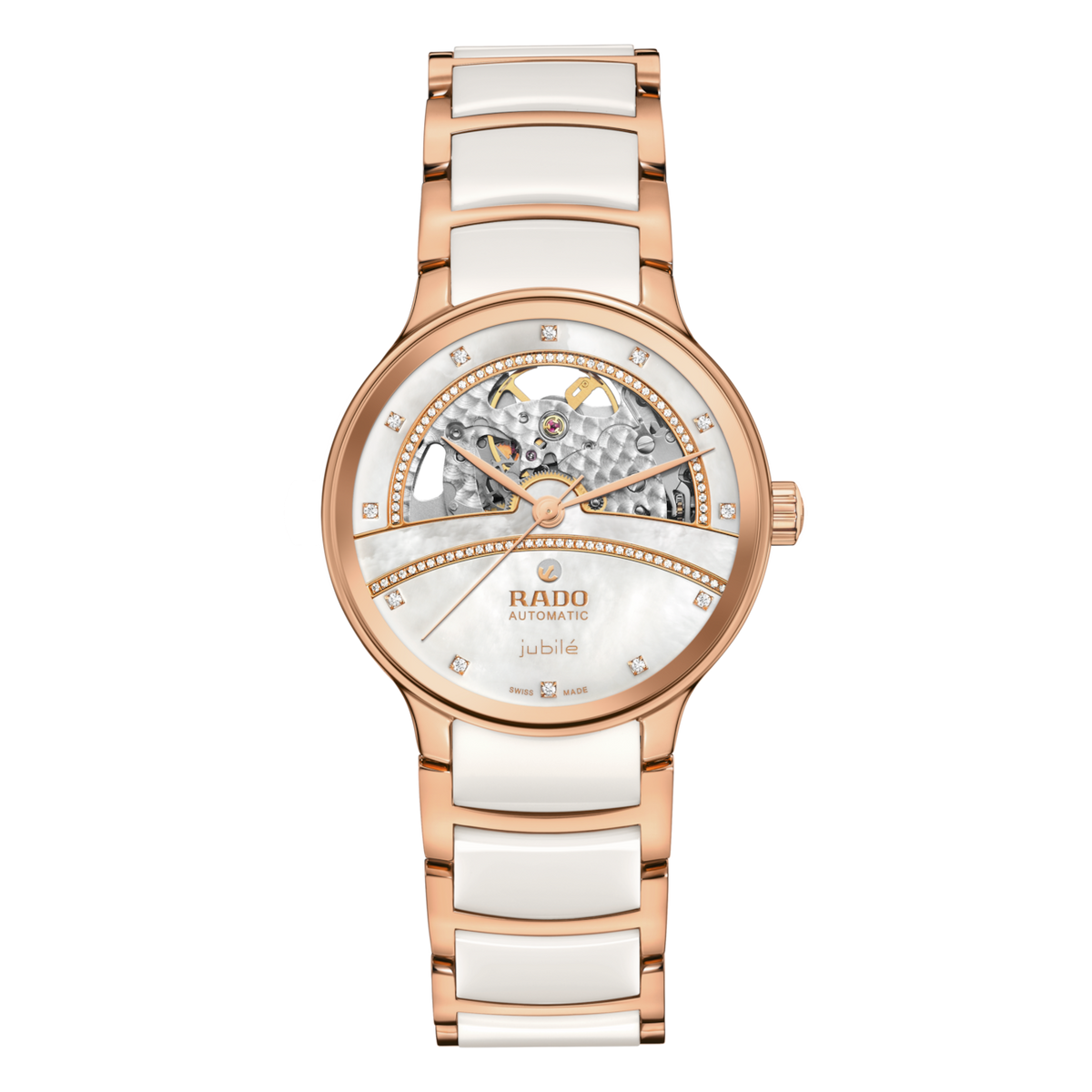 RADO Centrix Automatic Diamonds Open Heart white rose