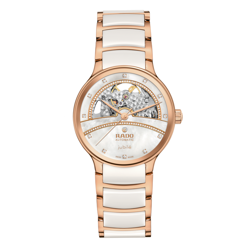 RADO Centrix Automatic Diamonds Open Heart white rose