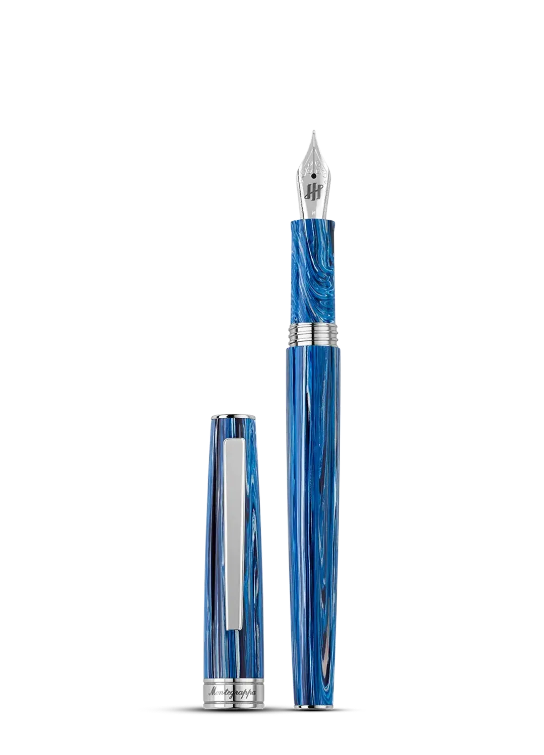 Montegrappa FP M Armonia Adriatic Blue Sea Steel