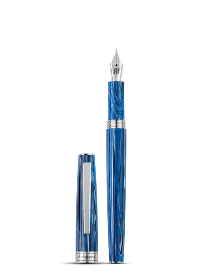 Montegrappa FP M Armonia Adriatic Blue Sea Steel